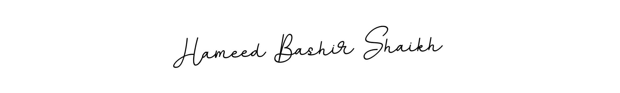 Create a beautiful signature design for name Hameed Bashir Shaikh. With this signature (BallpointsItalic-DORy9) fonts, you can make a handwritten signature for free. Hameed Bashir Shaikh signature style 11 images and pictures png