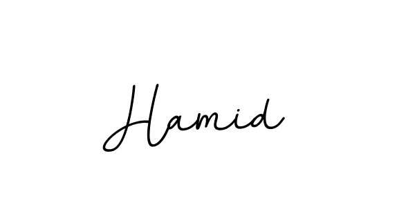 How to make Hamid  name signature. Use BallpointsItalic-DORy9 style for creating short signs online. This is the latest handwritten sign. Hamid  signature style 11 images and pictures png