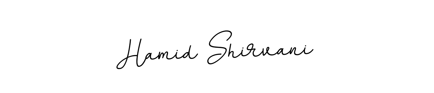 Design your own signature with our free online signature maker. With this signature software, you can create a handwritten (BallpointsItalic-DORy9) signature for name Hamid Shirvani. Hamid Shirvani signature style 11 images and pictures png