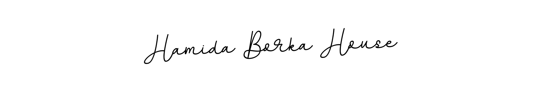 Use a signature maker to create a handwritten signature online. With this signature software, you can design (BallpointsItalic-DORy9) your own signature for name Hamida Borka House. Hamida Borka House signature style 11 images and pictures png