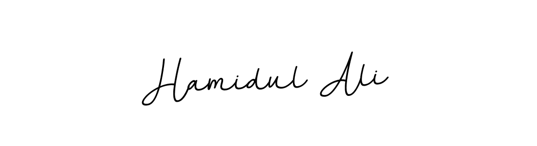 How to make Hamidul Ali name signature. Use BallpointsItalic-DORy9 style for creating short signs online. This is the latest handwritten sign. Hamidul Ali signature style 11 images and pictures png