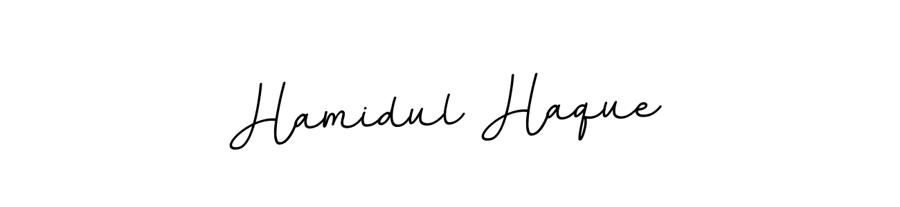 Use a signature maker to create a handwritten signature online. With this signature software, you can design (BallpointsItalic-DORy9) your own signature for name Hamidul Haque. Hamidul Haque signature style 11 images and pictures png