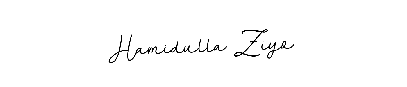 Make a beautiful signature design for name Hamidulla Ziyo. With this signature (BallpointsItalic-DORy9) style, you can create a handwritten signature for free. Hamidulla Ziyo signature style 11 images and pictures png