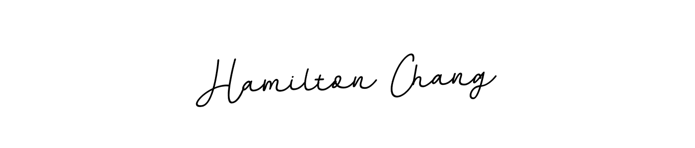 You should practise on your own different ways (BallpointsItalic-DORy9) to write your name (Hamilton Chang) in signature. don't let someone else do it for you. Hamilton Chang signature style 11 images and pictures png