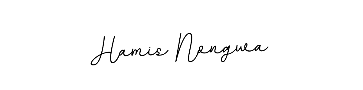 Design your own signature with our free online signature maker. With this signature software, you can create a handwritten (BallpointsItalic-DORy9) signature for name Hamis Nongwa. Hamis Nongwa signature style 11 images and pictures png