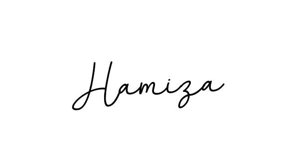 Use a signature maker to create a handwritten signature online. With this signature software, you can design (BallpointsItalic-DORy9) your own signature for name Hamiza. Hamiza signature style 11 images and pictures png
