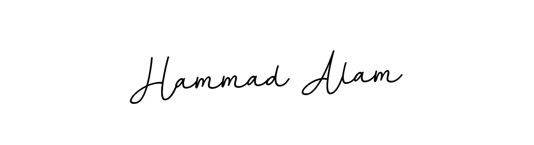Design your own signature with our free online signature maker. With this signature software, you can create a handwritten (BallpointsItalic-DORy9) signature for name Hammad Alam. Hammad Alam signature style 11 images and pictures png