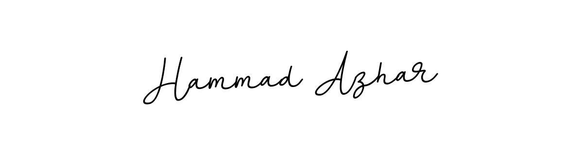 Make a beautiful signature design for name Hammad Azhar. With this signature (BallpointsItalic-DORy9) style, you can create a handwritten signature for free. Hammad Azhar signature style 11 images and pictures png
