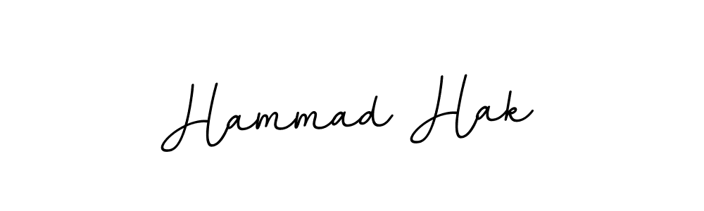 Use a signature maker to create a handwritten signature online. With this signature software, you can design (BallpointsItalic-DORy9) your own signature for name Hammad Hak. Hammad Hak signature style 11 images and pictures png