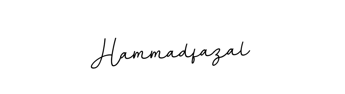 Design your own signature with our free online signature maker. With this signature software, you can create a handwritten (BallpointsItalic-DORy9) signature for name Hammadfazal. Hammadfazal signature style 11 images and pictures png