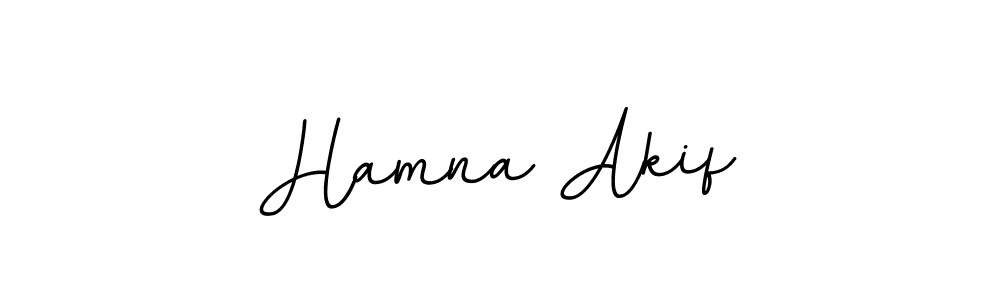 Also we have Hamna Akif name is the best signature style. Create professional handwritten signature collection using BallpointsItalic-DORy9 autograph style. Hamna Akif signature style 11 images and pictures png
