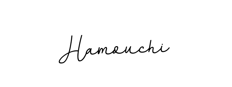 How to make Hamouchi signature? BallpointsItalic-DORy9 is a professional autograph style. Create handwritten signature for Hamouchi name. Hamouchi signature style 11 images and pictures png