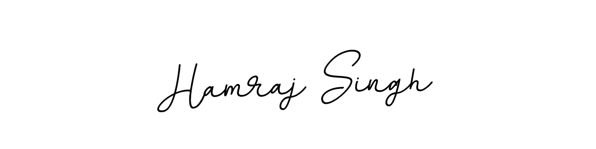 Use a signature maker to create a handwritten signature online. With this signature software, you can design (BallpointsItalic-DORy9) your own signature for name Hamraj Singh. Hamraj Singh signature style 11 images and pictures png