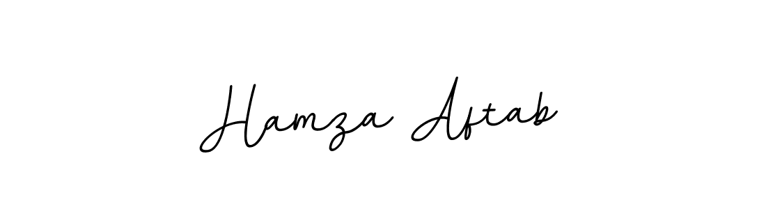 Create a beautiful signature design for name Hamza Aftab. With this signature (BallpointsItalic-DORy9) fonts, you can make a handwritten signature for free. Hamza Aftab signature style 11 images and pictures png