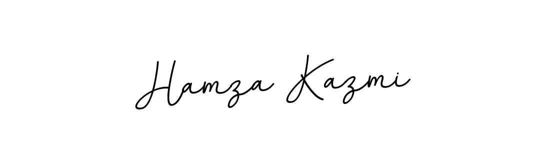 You should practise on your own different ways (BallpointsItalic-DORy9) to write your name (Hamza Kazmi) in signature. don't let someone else do it for you. Hamza Kazmi signature style 11 images and pictures png
