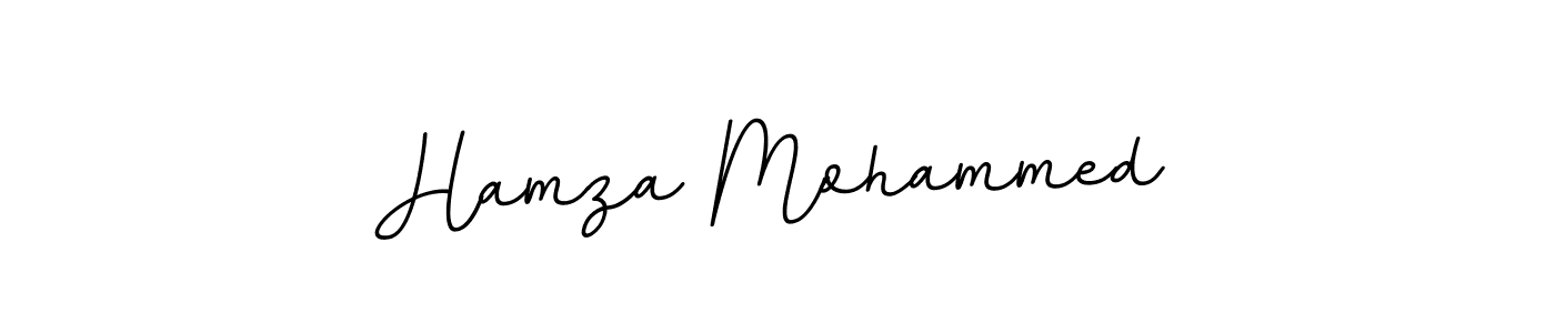 Use a signature maker to create a handwritten signature online. With this signature software, you can design (BallpointsItalic-DORy9) your own signature for name Hamza Mohammed. Hamza Mohammed signature style 11 images and pictures png