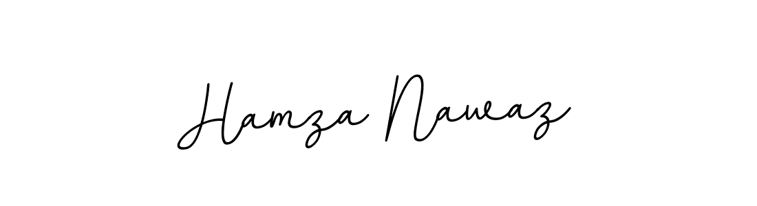 How to make Hamza Nawaz name signature. Use BallpointsItalic-DORy9 style for creating short signs online. This is the latest handwritten sign. Hamza Nawaz signature style 11 images and pictures png