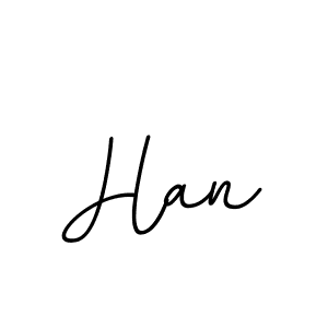 Use a signature maker to create a handwritten signature online. With this signature software, you can design (BallpointsItalic-DORy9) your own signature for name Han. Han signature style 11 images and pictures png