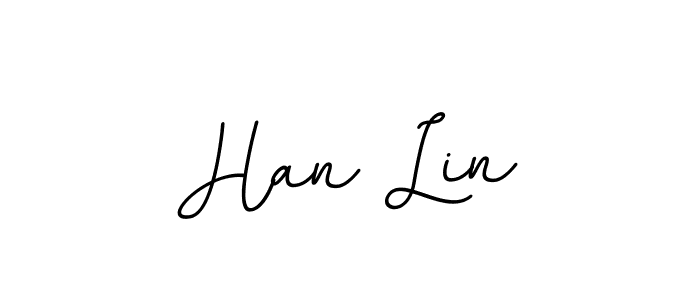 Make a beautiful signature design for name Han Lin. With this signature (BallpointsItalic-DORy9) style, you can create a handwritten signature for free. Han Lin signature style 11 images and pictures png