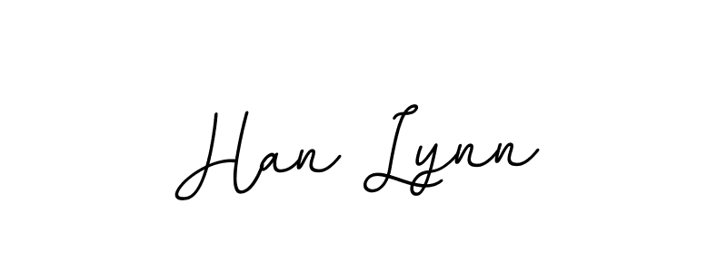Create a beautiful signature design for name Han Lynn. With this signature (BallpointsItalic-DORy9) fonts, you can make a handwritten signature for free. Han Lynn signature style 11 images and pictures png