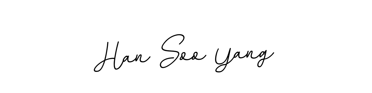 Make a beautiful signature design for name Han Soo Yang. With this signature (BallpointsItalic-DORy9) style, you can create a handwritten signature for free. Han Soo Yang signature style 11 images and pictures png