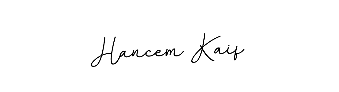 Use a signature maker to create a handwritten signature online. With this signature software, you can design (BallpointsItalic-DORy9) your own signature for name Hancem Kaif. Hancem Kaif signature style 11 images and pictures png