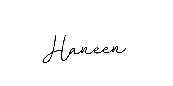 Haneen stylish signature style. Best Handwritten Sign (BallpointsItalic-DORy9) for my name. Handwritten Signature Collection Ideas for my name Haneen. Haneen signature style 11 images and pictures png