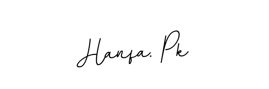 Design your own signature with our free online signature maker. With this signature software, you can create a handwritten (BallpointsItalic-DORy9) signature for name Hanfa. Pk. Hanfa. Pk signature style 11 images and pictures png