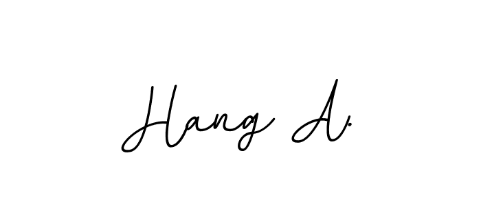 Once you've used our free online signature maker to create your best signature BallpointsItalic-DORy9 style, it's time to enjoy all of the benefits that Hang A. name signing documents. Hang A. signature style 11 images and pictures png