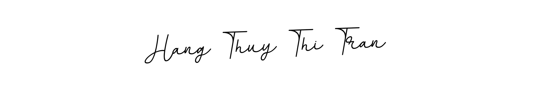 The best way (BallpointsItalic-DORy9) to make a short signature is to pick only two or three words in your name. The name Hang Thuy Thi Tran include a total of six letters. For converting this name. Hang Thuy Thi Tran signature style 11 images and pictures png