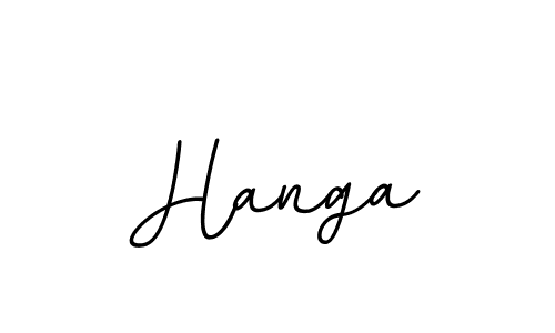How to make Hanga name signature. Use BallpointsItalic-DORy9 style for creating short signs online. This is the latest handwritten sign. Hanga signature style 11 images and pictures png