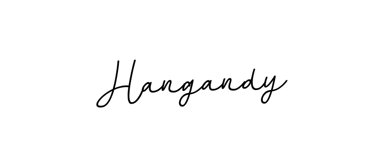 How to make Hangandy name signature. Use BallpointsItalic-DORy9 style for creating short signs online. This is the latest handwritten sign. Hangandy signature style 11 images and pictures png