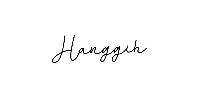 How to make Hanggih name signature. Use BallpointsItalic-DORy9 style for creating short signs online. This is the latest handwritten sign. Hanggih signature style 11 images and pictures png