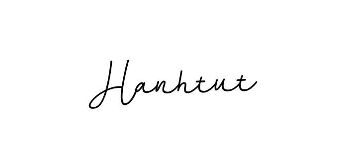 You should practise on your own different ways (BallpointsItalic-DORy9) to write your name (Hanhtut) in signature. don't let someone else do it for you. Hanhtut signature style 11 images and pictures png