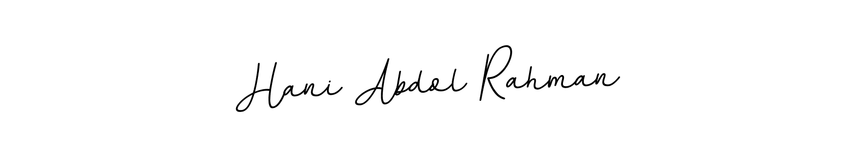 Use a signature maker to create a handwritten signature online. With this signature software, you can design (BallpointsItalic-DORy9) your own signature for name Hani Abdol Rahman. Hani Abdol Rahman signature style 11 images and pictures png