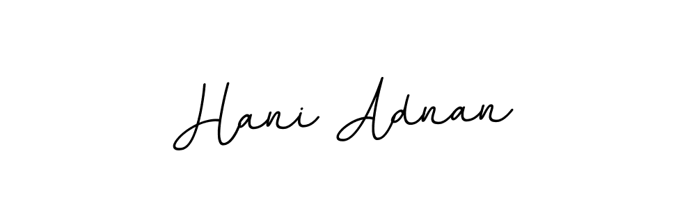 This is the best signature style for the Hani Adnan name. Also you like these signature font (BallpointsItalic-DORy9). Mix name signature. Hani Adnan signature style 11 images and pictures png