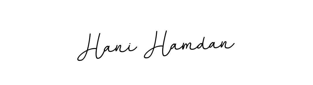 Use a signature maker to create a handwritten signature online. With this signature software, you can design (BallpointsItalic-DORy9) your own signature for name Hani Hamdan. Hani Hamdan signature style 11 images and pictures png