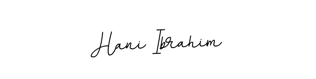 Use a signature maker to create a handwritten signature online. With this signature software, you can design (BallpointsItalic-DORy9) your own signature for name Hani Ibrahim. Hani Ibrahim signature style 11 images and pictures png