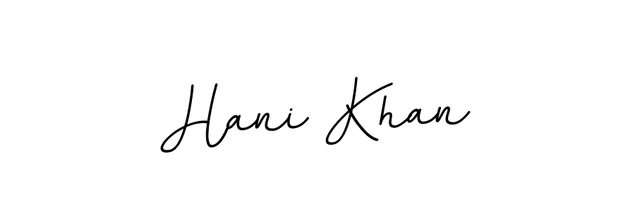 Make a beautiful signature design for name Hani Khan. With this signature (BallpointsItalic-DORy9) style, you can create a handwritten signature for free. Hani Khan signature style 11 images and pictures png