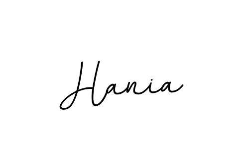 How to make Hania name signature. Use BallpointsItalic-DORy9 style for creating short signs online. This is the latest handwritten sign. Hania signature style 11 images and pictures png