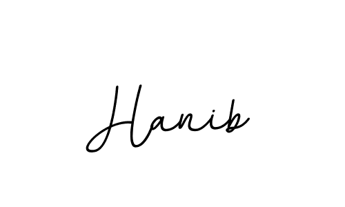 Make a beautiful signature design for name Hanib. With this signature (BallpointsItalic-DORy9) style, you can create a handwritten signature for free. Hanib signature style 11 images and pictures png