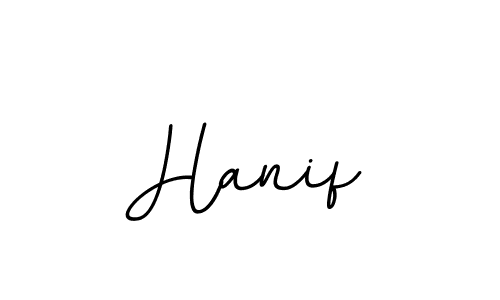 How to make Hanif name signature. Use BallpointsItalic-DORy9 style for creating short signs online. This is the latest handwritten sign. Hanif signature style 11 images and pictures png