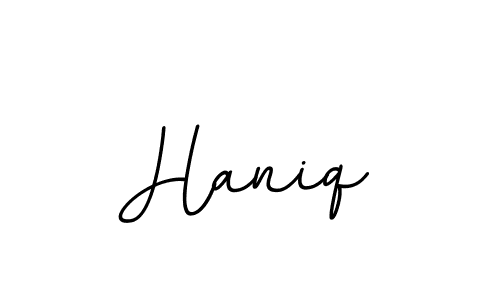 How to Draw Haniq signature style? BallpointsItalic-DORy9 is a latest design signature styles for name Haniq. Haniq signature style 11 images and pictures png