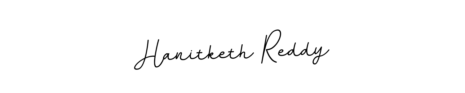 Create a beautiful signature design for name Hanitketh Reddy. With this signature (BallpointsItalic-DORy9) fonts, you can make a handwritten signature for free. Hanitketh Reddy signature style 11 images and pictures png