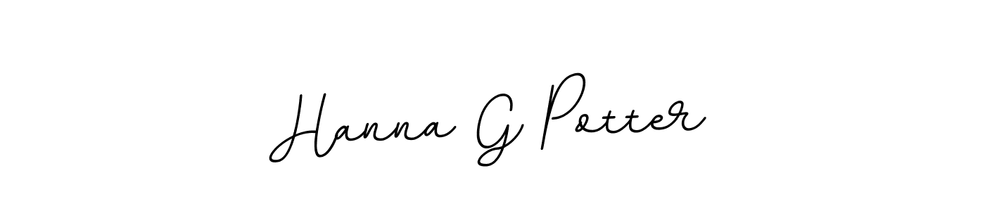 Create a beautiful signature design for name Hanna G Potter. With this signature (BallpointsItalic-DORy9) fonts, you can make a handwritten signature for free. Hanna G Potter signature style 11 images and pictures png