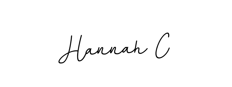 How to make Hannah C name signature. Use BallpointsItalic-DORy9 style for creating short signs online. This is the latest handwritten sign. Hannah C signature style 11 images and pictures png