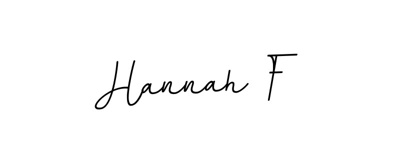 Make a beautiful signature design for name Hannah F. With this signature (BallpointsItalic-DORy9) style, you can create a handwritten signature for free. Hannah F signature style 11 images and pictures png