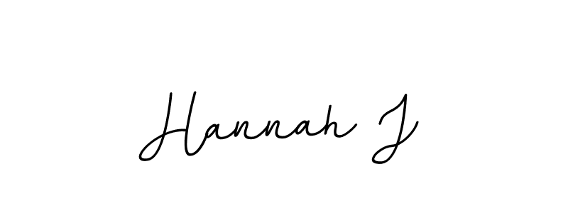 Make a beautiful signature design for name Hannah J. Use this online signature maker to create a handwritten signature for free. Hannah J signature style 11 images and pictures png