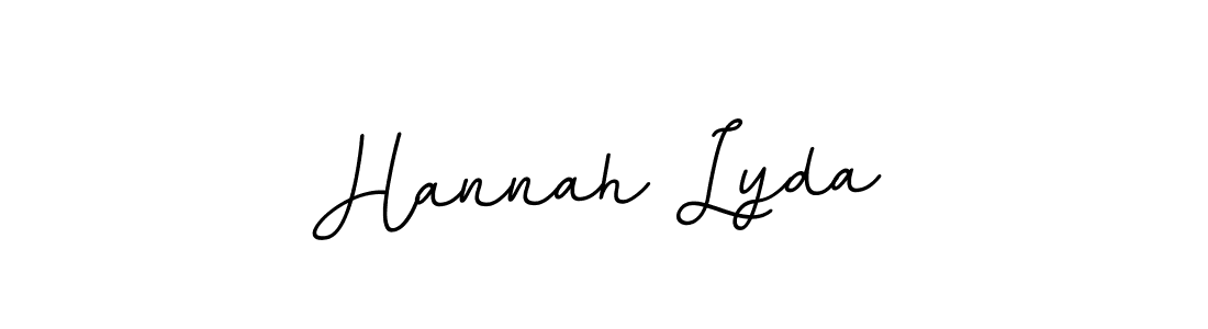 Use a signature maker to create a handwritten signature online. With this signature software, you can design (BallpointsItalic-DORy9) your own signature for name Hannah Lyda. Hannah Lyda signature style 11 images and pictures png