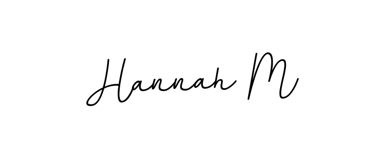 Hannah M stylish signature style. Best Handwritten Sign (BallpointsItalic-DORy9) for my name. Handwritten Signature Collection Ideas for my name Hannah M. Hannah M signature style 11 images and pictures png